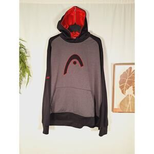 Head Men's Gray Pullover Hoodie Sweater XXL